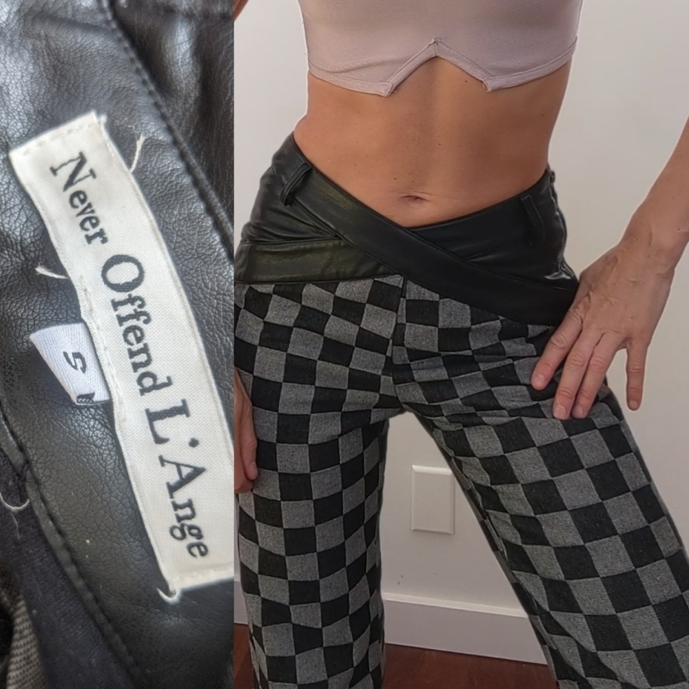 Ssense Never Offend L'Ange off white preview punk gothic couture cut pants 25 - Picture 3 of 7